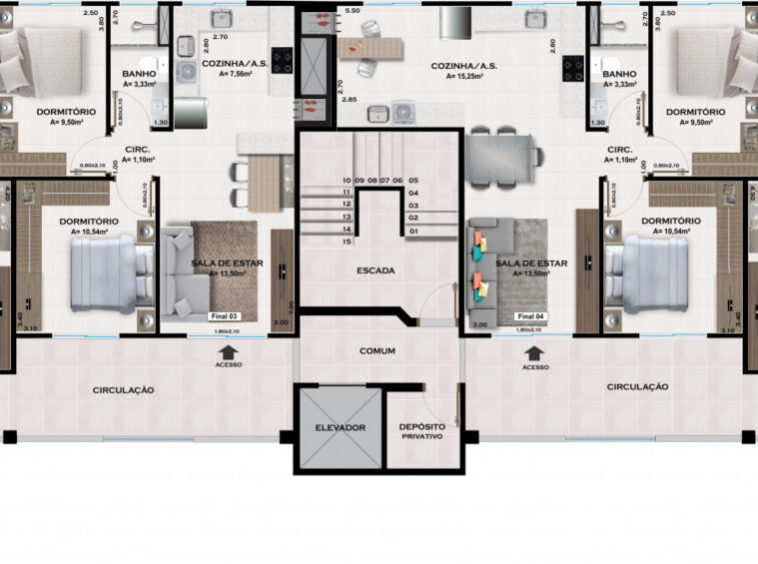 venda apartamento 2 dormitorios residencial nr petropolis passo fundo rs rezende imoveis (16)